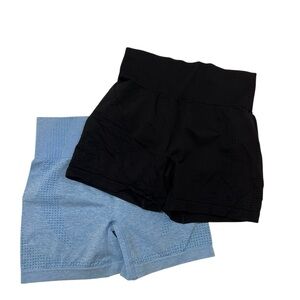 Black and Blue Women's Shorts